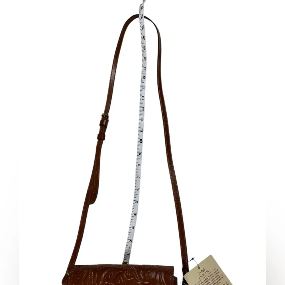 Patricia Nash Carmel Tooled Leather Crossbody Bag Balluri Florence Tiny Flaws